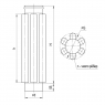 Дымоход-конвектор ⌀110 Ferrum 